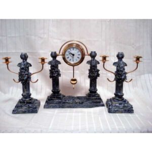 JUEGO DECORATIVO RELOJ Y CANDELABRO