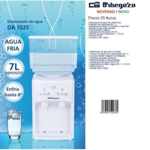 DISPENSADOR DE AGUA ORBEGOZO DA 5525