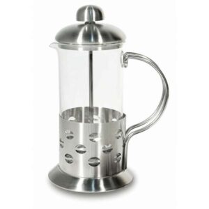 Cafetera tetera de émbolo imf acero inox y cristal 600 ml