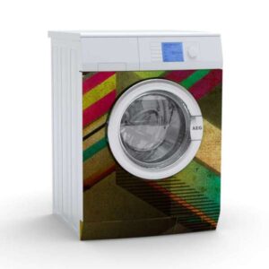 Vinilo Stick art autoadhesivo Iridis lavadora 75 x 64 cm