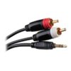 Cable Prolinx audio 2 RCA 24Kt a miniJack 3,5mm