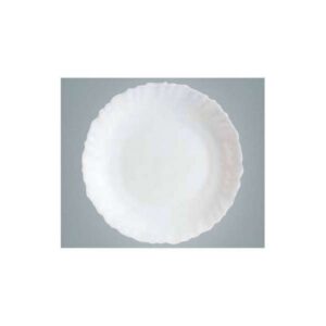 Plato postre Luminarc Feston opal blanco de 18,5 cm