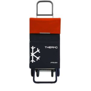 Carro de la compra Rolser termo fress dos+2 negro-rojo