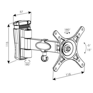 Soporte tv para pared TM TMSLC472