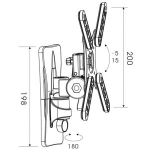 Soporte tv para pared TM TMSLC271