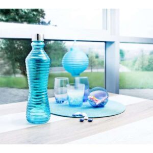 Botella Quid line azul con tapón 1 litro