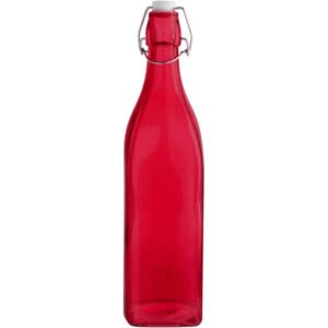Botella Quid colortonic roja con tapón 1 litro