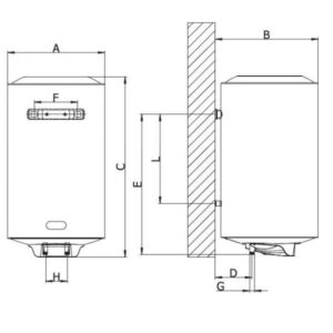 Termo eléctrico Cointra TL Plus 80