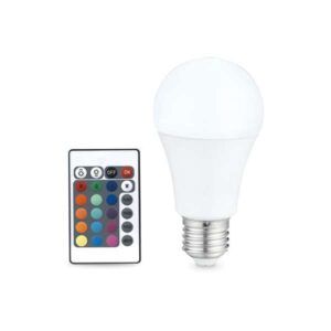 Bombilla Led GSC evolution 6,5 watios multicolor RGB con mando E-27