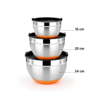 Bra efficient bol de acero inoxidable 24 cm ref. A273024