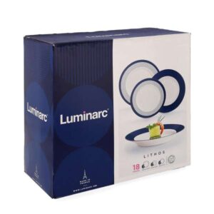 Vajilla Luminarc lithos 18 piezas