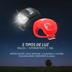 TM electrón TMTOR003 Luz frontal y trasera para bicicleta