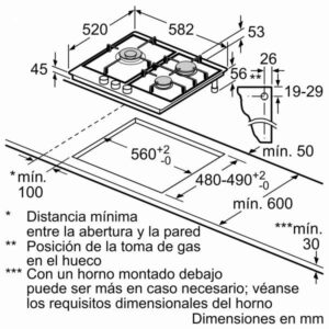 Encimera gas Bosch PGC6B5B90 serie 4