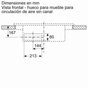 Bosch PIE611B15E Placa de inducción 60 cm con extractor integrado